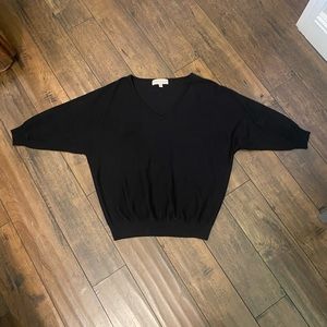 Philosophy brand, size XS.  black knit shirt, v neck